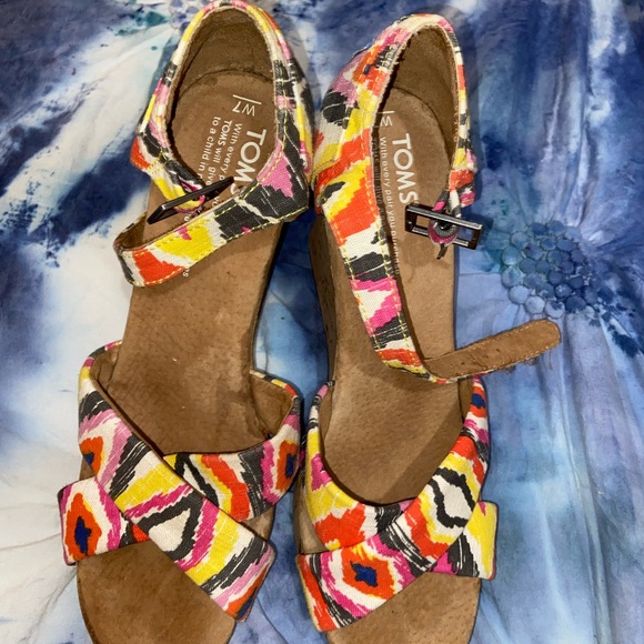 Toms high heels strappy sandal size 7 - Picture 7 of 12